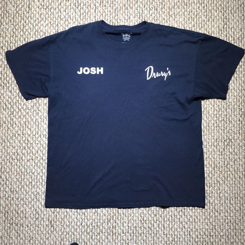 Vintage Drury’s T-Shirt personalized with “Josh” | 2-Sided | X-Large